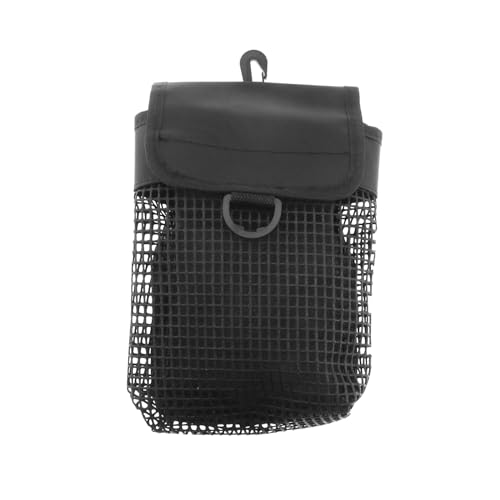 LT Easiyl Mesh-Tauchtasche Tragbare Mesh-Werkzeugtasche Robuste Sporttasche Outdoor-Tauchausrüstung Tragbar Leicht Tauchnetz mit Schnalle (Schwarz)