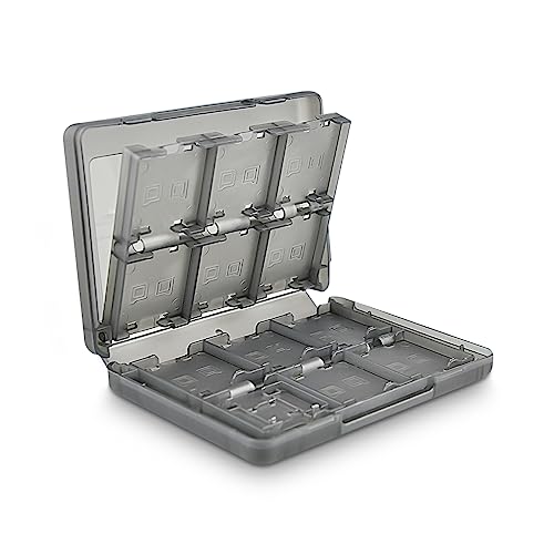 Tragbare Game Cartridge Holder Storage für 22 Spiele,Game Card Aufbewahrungs Tasche für Nintendo DS/2DS/3DS, 2 SD Karten, 2 Micro SD / TF Karten und 2 Stylus,StifteSchützendes Aufbewahrungssystem