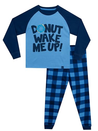 Harry Bear Schlafanzüge Für Jungen | Pyjama Kinder Junge | Schlafanzug Kinder | Blau | 146