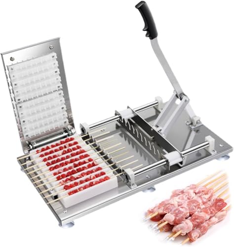 49 Löcher Kebab-Maschine Fleischspieß-Werkzeuge - Edelstahl Barbecue Kebab Maker Box Grill Barbecue Küchenzubehör Werkzeuge