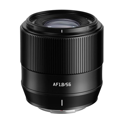 TTartisan AF 56mm F1.8 APS-C Autofokus-Objektiv für Fuji X-Mount-Kamera, große Blende, unterstützt Typ-C-Upgrade, Augen-Autofokus, ED-Element