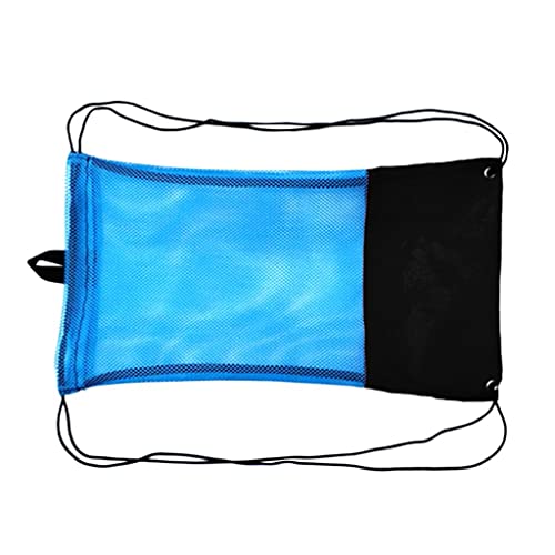 Sharplace Netzbeutel Erwachsene Schnorcheltasche Flossentasche - Mesh Bag, Kordelzug Tasche, Schwarz, L