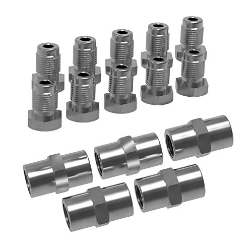 10x Verschraubung 5x Verbinder für Bremsleitung 4,75 mm Bördel F PROFI-QUALITÄT MADE IN GERMANY