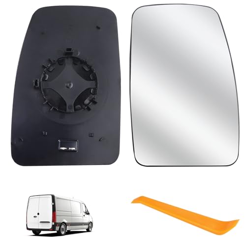 Spiegelglas Ersatz für Renault Master 2010-2021/Opel Movano 2010-2023/Nissan NV400 2010-2021 beheizbar Ersatzspiegelglas Beifahrerseite Außenspiegel Rückspiegelglas Seitenspiegelglas (Rechts)
