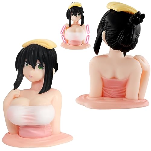 Anime Figur Kanako Figur Modell, Kanako Chest Shaking Ornaments, 2Pcs Anime Figur Model, Q-Version Anime Figure Doll, Home Auto Desktop Dekoration Sammlung Geschenke für Dekor