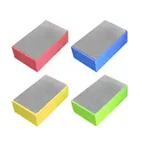 POHOVE Diamant-Handpolierpads, Diamant-Schleifblock-Set, Glas-Schleifpads zum Schleifen von Beton, Glas, Stein, Granit, Marmor, 60#, 100#, 200#, 400# (wie abgebildet), 4 Stück