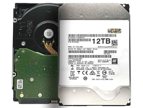 MDD HC520 HUH721212ALE601 Enterprise-Festplatte, 12 TB, 7.200 U/min, 128 MB Cache, SATA, 6,0 Gbit/s, 8,9 cm (3,5 Zoll)