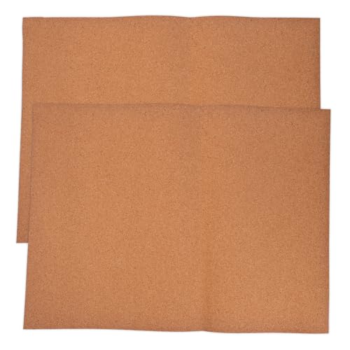 OUNONA 2 Bögen Korkplatten Naturkork Schubladenregalauskleidung Korkplattenplatten Für Küchenschränke Möbel DIY Bastelbedarf 30X40cm