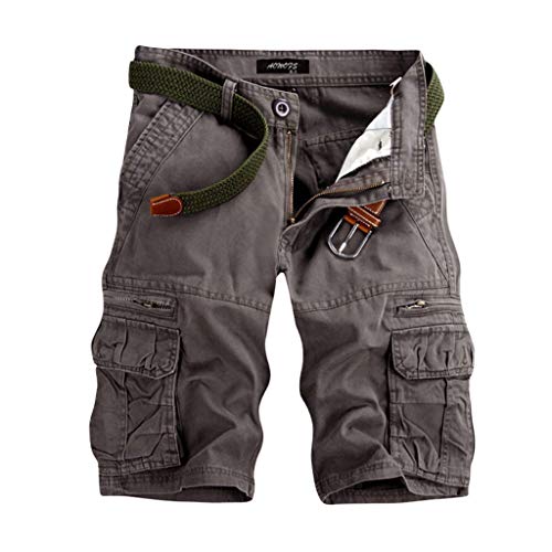 Cargo Shorts Herren Kurze Hosen Sommer Cargoshorts Männer mit Taschen Große Größen Leicht Bermuda Shorts Chino Kurze Hose Wanderhose Herren Outdoor Hosen