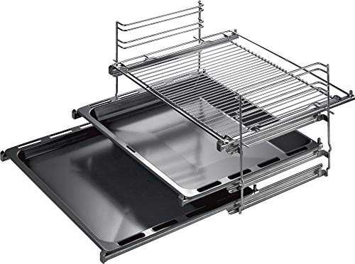 Bosch Hausgeräte HEZ438301 Zubehör für Backöfen / Auszugsystem / 3-fach Teleskopauszug / Edelstahl