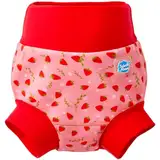 Splash About Unisex Baby Happy and Toddler Swim Nappy, Strawberry Field, 6-12 Monate