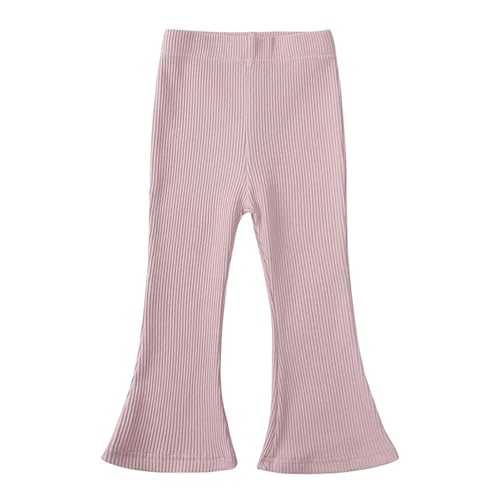 biJerou Baby Hochzeit Junge einfarbige Schlaghose Gefütterte Leggings Kinder (Pink, 10-11 Years)