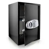 BITUXX® Elektronischer Safe Tresor Wandtresor Wandsafe Geldschrank Möbeltresor Stahlschrank Geldsafe Geldtresor Panzerschrank Dokumententresor Schwarz