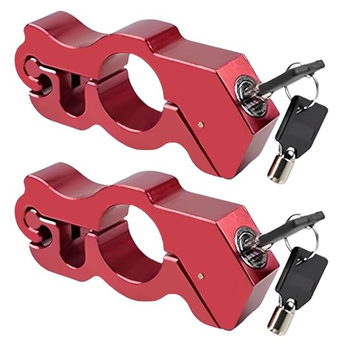 SPORWAY Motorradschloss Universal Motorrad Lenker Schloss, Motorrad Bremsschloss Diebstahlschutz mit 2 Schlüsseln, Aluminiumlegierung Motorradschloss für Motorräder, Motorroller, Fahrrads, ATV