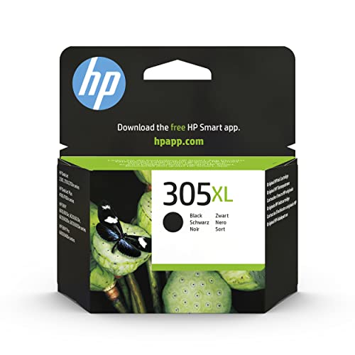 HP 305XL (3YM62AE) Original Druckerpatrone Schwarz mit hoher Reichweite für HP DeskJet 27xx, 41xx, HP ENVY 60xx, 64xx , 1er Pack