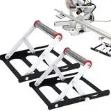 Sadodo 2 STK Verstellbarer Stützrahmen Für Schneidemaschinen,Faltbare Einstellbare Schneidemaschine Stützgestell,Saw Cutting Machine Support Frame,Tabelle Stand Säge Zubehör Ständer,Zum Metall,Holz