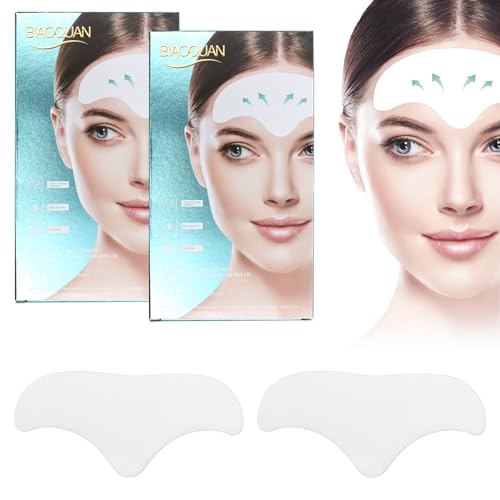 Scettar 20 Stück Anti-Faltenpflaster für die Stirn, Falten-Flicken für die Stirn, Anti-Falten-Pflaster mit Aloe, Gesichtspflaster, Anti-Wrinkle Patches zur Beseitigung von Stirnfalten und Anti-Aging