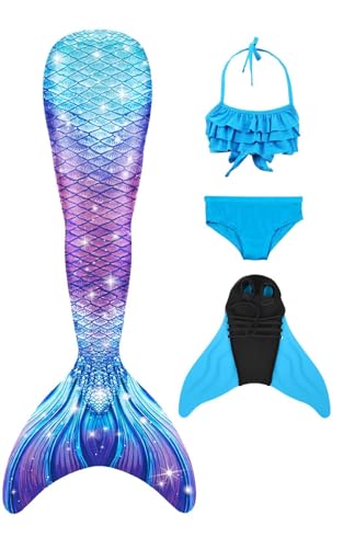 shepretty Fisch Tail Mädchen Fisch zum Monoflosse mit Bikini Sommer Cosplay New,LANPU-G5-130