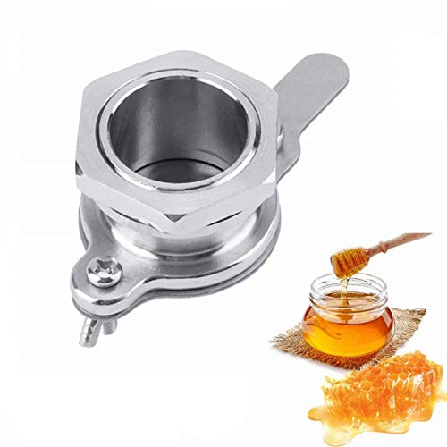 Jeffergarden Honig Schieber, Honigschieber Honey Valve Tool Honig Hahn Edelstahl Auszieher Abfüllanlage Bienenzucht Werkzeug Splitter Bee Cultured Filling Tool