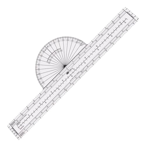 harayaa Plotter Aviation Slide Ruler Plotting Tool Flexible, effizient fixierte, klare Beschläge Azimut für die Planung von Flugrouten