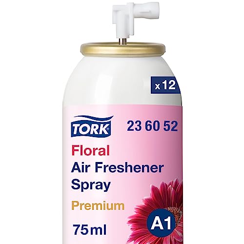 Tork Lufterfrischer Spray mit Blütenduft A1, Frischeduft, 12 Flaschen, 236052