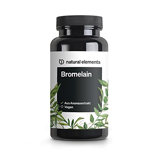 Bromelain - 400 mg (2000 F.I.P) - 90 magensaftresistente Kapseln - Natürlicher Ananas Extrakt - Laborgeprüft, hochdosiert und in Deutschland produziert