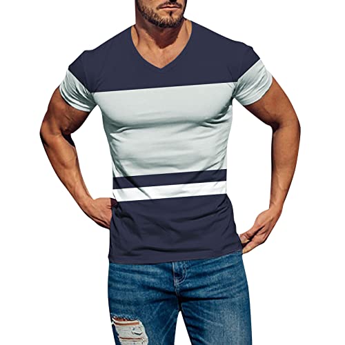 Hehiy Herren Sportshirt Atmungsaktiv Laufshirt Leichte Trainingsshirt Funktionsshirt Wandershirt Sommer Kurzarm T-Shirt für Männer Basic Tshirt Herren Oversized Set WeißEs Tshirt Herren Billig