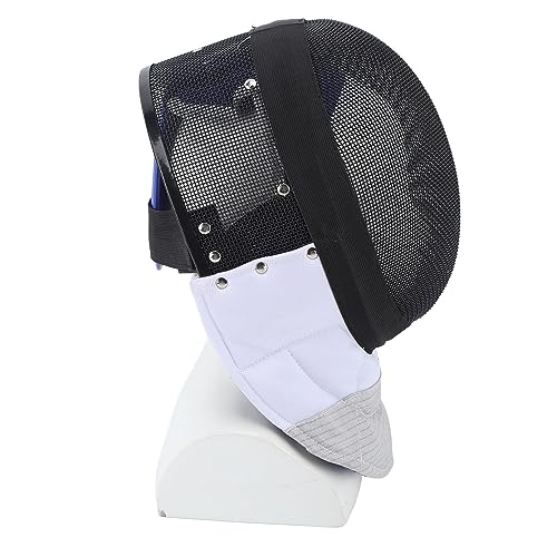 RiToEasysports CE350N-Standardmasken, Zuverlässiger Schutz, Verdickte Lätzchen, Blendfreie Oberfläche, Leicht und Bequem, Fechtmaske mit Metallgeflecht und Wasserdichtem Futter (L)