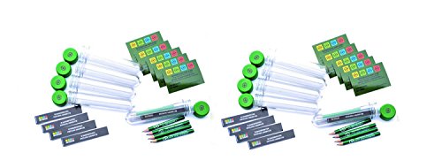 GEO-VERSAND 10 x Petling 13 cm mit Logbuch + Aufkleber + Stift, klar, 11114