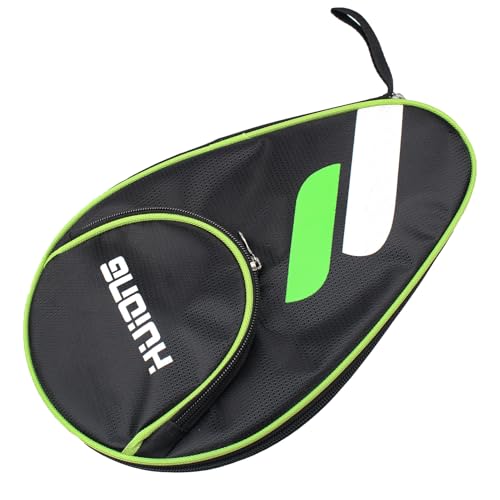 JJHXM Tischtennisschläger Hülle mit Ballfach,Tischtennis Schlägerkoffer für 2 Schläger und 3 Bälle,wasserdichte Tischtennisschlägertasche,Pocket Double Tischtennishülle