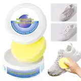 Schuhe Reinigungscreme, 2025 Neu Multi-functional cleaning and Stain Removal Cream, Schuhcreme Weiß Reinigungs und Fleckentfernungscreme Sneaker Reiniger Weiß für alle Oberfläch (1 stück)