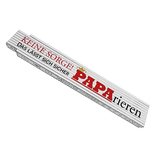 Keine Sorge das lässt sich sicher paparieren Meterstab aus Holz für den besten Papa Zollstock Geschenk für Männer Vater Vatertag