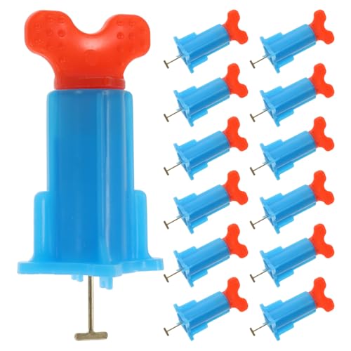 Housoutil 20sets Fliesen-Nivelliersystem Kit, Wiederverwendbares Nivelierset Keile Fliesen Nivelliersystem, Flieseninstallationswerkzeug Für Wand Und Bodenfliesen