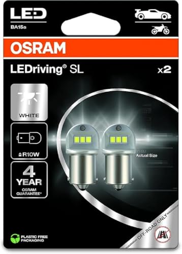 Osram LEDriving SL, ≜ R10W, White 6000K, LED Retrofit, offroad use only, Double Blister (2 lamps)