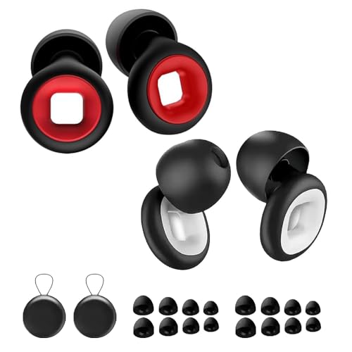 YANGUN 2 Paar Artvive Ohrstöpsel, Motorrad Ohrstöpsel, Silikon Wiederverwendbare Geräuschreduzierende für Schlaf, Reusable Motorcycle Noise Reducin-for Sleeping and Noise Reduction