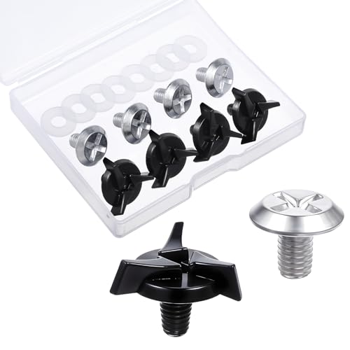 8 Stück Motorradhelm Schrauben Visier Schrauben Helmvisierschrauben Motorrad Helm Ersatzschrauben mit Gummi Unterlegscheiben Visierschraube Motorrad Helm Zubehör Mountainbike Helm Ersatzteile Schwarz