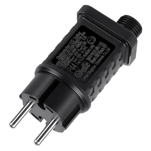 AXFEE 31V LED Netzteil, IP44 31V 3.6W Transformator Treiber, LED Netzteil Adapter, Trafo Treiber, Transformator Stecker, Weihnachtsbeleuchtung Netzteil, für Lichterketten, Eiszapfenlichter, Lichtnetz