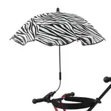 Quzente Kinderwagen Sonnenschirm, Tragbarer UV Schutz Kinder Sonnenschirm, Verstellbarer Baby Regenschirm Kinderwagen Sonnenschirm Mit Clip Für Fahrrad Rollstuhl Strandkorb