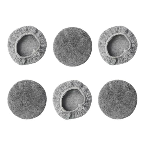 Baoblaze 6pcs Ersatzpolster für Fensterreinigung Roboter Universal Fensterstaubsauger für Glasfliesen, Fleece -textur