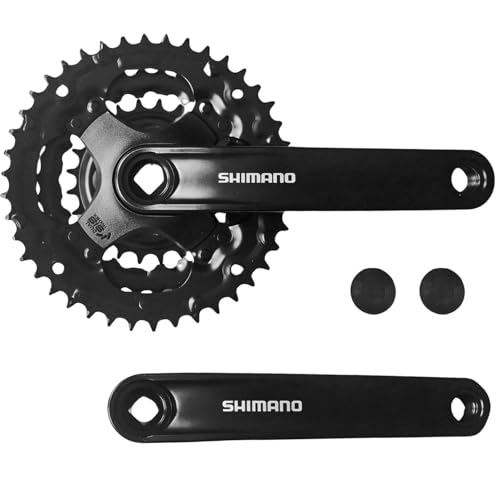 Shimano Tourney Fahrrad Kurbel Garnitur FC-TY301 Vierkant 42-34-24 Zähne für 3x6/7/8 Fach 170mm