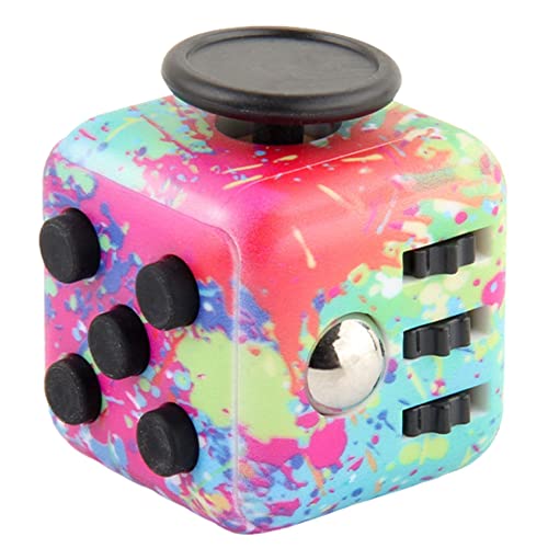 Yeefunjoy Fidget Toy Cube Anti Stess Würfel Stresswürfel Spielzeug mit 6 Seiten Funktion zum Stressaubbau bei Nervösität für alle Altersklassen kleines Geschenk für Männer Frauen Kinder