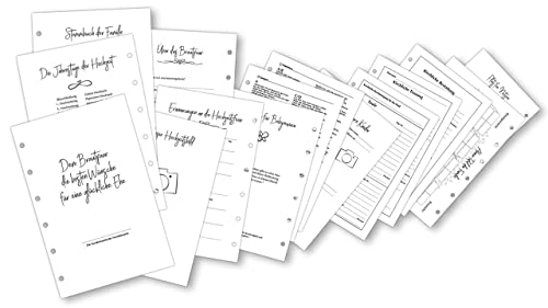 Einleger Stammbuch - Einlagensatz für Stammbücher im Behördenformat zur Hochzeit Standesamt