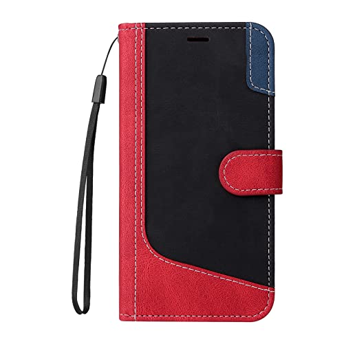 FEYYXI Handyhülle für Huawei P30 Lite/nova 4e Hülle Leder Schutzhülle Brieftasche mit Kartenfach Stoßfest Handyhülle Case für Huawei P30Lite / nova4e - FEKT60394 Rot