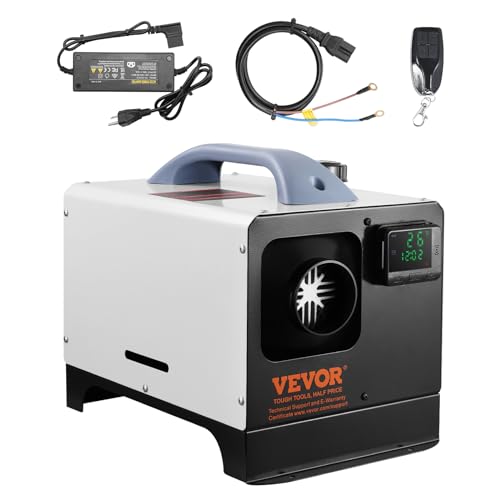 VEVOR 5–8 kW Dieselheizung, Diesel-Luftheizung All-in-One mit Fernbedienung & LCD-Bildschirm, Schnelles Aufheizen, Geringe Geräuschentwicklung, Tragbare Dieselheizung für LKW, Transporter, Wohnmobil