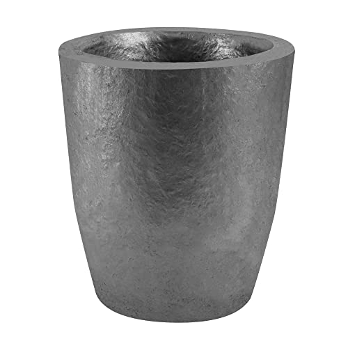 lormuzi Siliziumkarbid-Graphittiegel(3.5KG-390ML),Metallschmelze,Halten den hohen Temperaturen von 1800 (3272° F) Stand,Schmelzen Gießen Raffinieren von Aluminium Gold Silber Kupfer (3KG-390ML)