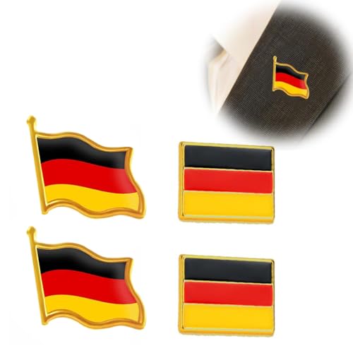 4pcs SchüTzenfest Deutschland Flagge Pin Anstecknadel Flaggenpin klein Flaggen Button Pins Germany Badges SchüTzenfest