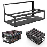 Mining Rig Frame, Computer SECC Chassis Motherboard Bracket Kit Open Air Miner Mining Frame Rig Case 6 GPU Frame Case Rahmen Gehäuse Grafikkartenhalter Bergmann Computerregal