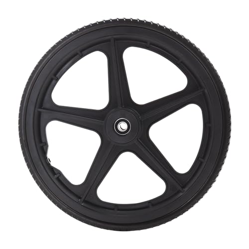 2 Stück Fester Ersatzräder 35cm/14Zoll Manuelle Rollstuhlrader Hinten Schwarz Manuelle Rollstuhl Hintenrollen Ersatzräder