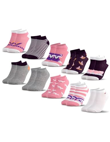 Occulto Jungen & Mädchen Motiv Sneaker Socken 10er Pack (Modell: Motivo) Fuchs 27-30