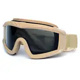 SPOSUNE Outdoor Sport Militär Airsoft Taktische Airsoft-Brille mit 3 austauschbaren Gläsern Schlagfestigkeit Jagdbrille, UV400-Schutz Schießbrille für Männer Frauen Motorradfahren Wargame Paintball